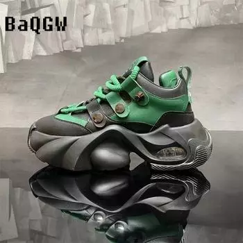 Модная дизайнерская мужская обувь весна осень удобные мужские толстые кроссовки на платформе модная повседневная обувь спортивные кроссовки теннис 39