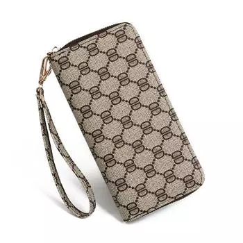 Модная длинная сумка большой вместимости с высококачественным ощущением и длинным кошельком One Size хаки