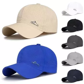 Модная дышащая мужская и женская шляпа Snapback в стиле хип-хоп, сетчатая солнцезащитная кепка унисекс, повседневная простая регулируемая бейсболка, канадские кепки для гольфа белый