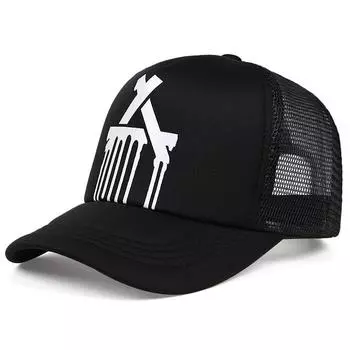 Модная дышащая сетчатая шляпа с надписью, бейсболка, мужская, женская, регулируемая, хип-хоп, снепбэк, взрослая, унисекс, солнцезащитная, ковбойская шляпа