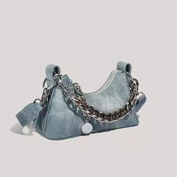 Модная джинсовая ткань Magic Bag Новая высококачественная роскошная сумка на цепочке из ретро-холста с косой ручкой