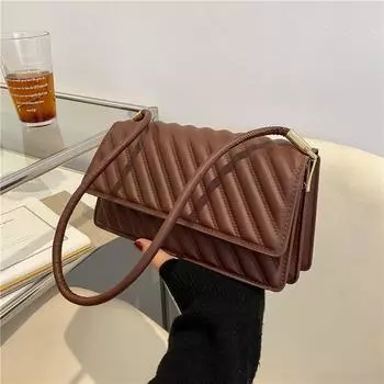 Модная фактурная сумка, женская сумка в иностранном стиле 2024 года, летняя новая тенденция, корейская версия, сумка через плечо, модная маленькая квадратная сумка белый