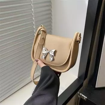 Модная фактурная женская сумка 2024 года, новая тенденция, модная сумка через плечо, сумка-мессенджер в иностранном стиле, красная квадратная сумка-конверт с бантом чёрный