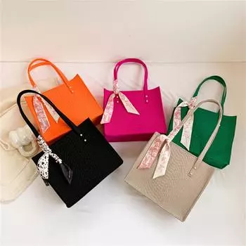 Модная фетровая сумка женская уличная сумка через плечо модная повседневная ручная сумка