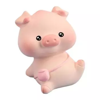 Модная фигурка свиньи, добавляющая жизненной силы розового цвета, недеформируемая 2
