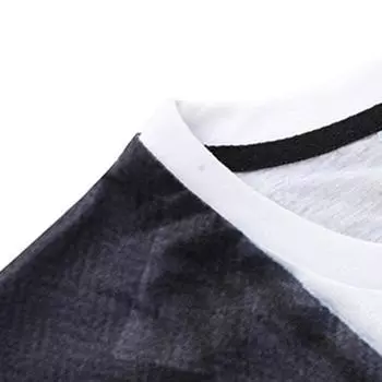 Модная футболка с круглым вырезом и 3D-футболкой с галстуком XL