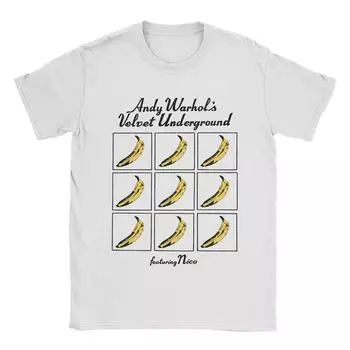 Модная футболка The Velvet Underground Band & Nico, мужская футболка с круглым вырезом и коротким рукавом, хлопковая летняя футболка S