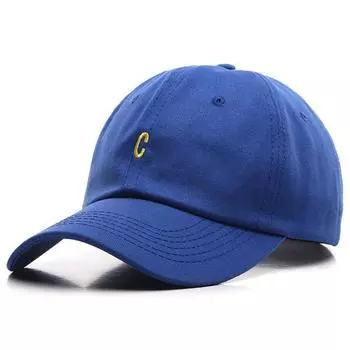 Модная хлопковая бейсболка для женщин с вышитой буквой C в стиле хип-хоп Snapback, повседневная мытая шляпа унисекс, летние солнцезащитные кепки для мужчин 55-60cm