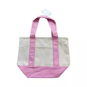 Модная холщовая сумка для покупок, дамская сумочка, сумка через плечо, экологичная сумка, сумка для ланча One Size розовый