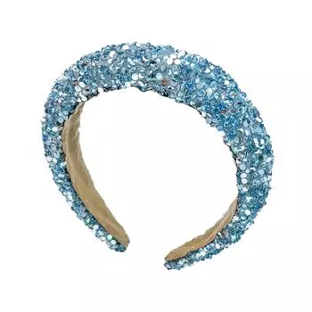 Модная хрустальная повязка на голову с мягкой губкой, широкая повязка для волос, женские повязки для волос для девочек, аксессуары для волос для взрослых для вечеринок для женщин и девочек