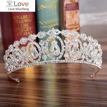 Модная хрустальная свадебная тиара для женщин, выпускной диадема, украшения для волос, свадебные аксессуары для волос невесты