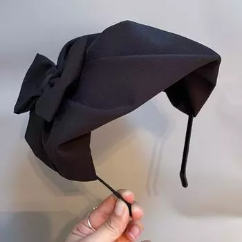 Модная и элегантная черная цилиндр, аксессуары для волос, ретро женский вечерний головной убор, свадебный головной убор, аксессуары для повязки на голову