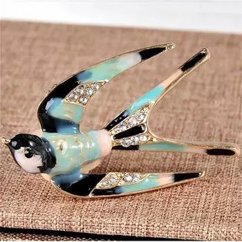 Модная и изысканная булавка в виде дикого гуся, капающая маслом