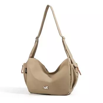 Модная и классная сумка, повседневная сумка-тоут, вместительная сумка через плечо на одно плечо хаки