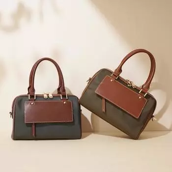 Модная и легкая маленькая сумка через плечо для женщин 2025 года, высококачественная новая модель с кожаной большой вместимостью, сумка-подушка Boston 24x12x16cm зелёный