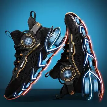 Модная и модная дышащая мужская обувь на толстой подошве, тканая мужская обувь для занятий спортом на открытом воздухе, кроссовки для бега, повседневная мужская обувь 39 белый