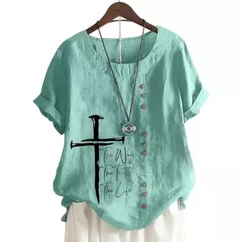 Модная и непринужденная женская футболка с классным графическим принтом S розовый