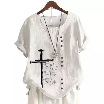 Модная и непринужденная женская футболка с классным графическим принтом S розовый