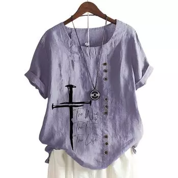 Модная и непринужденная женская футболка с классным графическим принтом S розовый