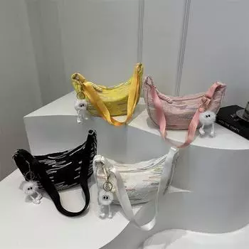 Модная и персонализированная летняя сумка-мессенджер для студентов, новая стильная, корейская версия красивой маленькой сумки через плечо на одно плечо Without pendant