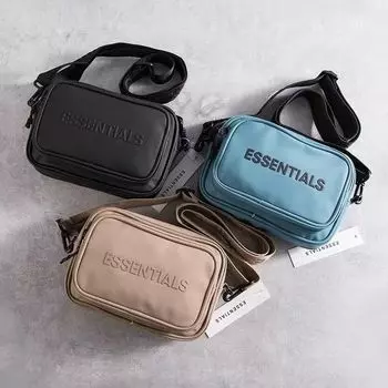 Модная и персонализированная сумка через плечо Essentials, повседневная рабочая сумка на грудь, мужская и женская маленькая квадратная сумка, сумка для мобильного телефона, сумка через плечо One Size