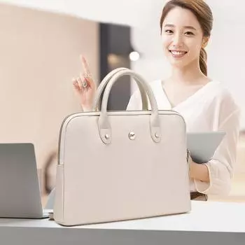 Модная и повседневная легкая ручная сумка через плечо, сумка для компьютера, вместительная сумка-тоут 38.5*26*5.5cm чёрный