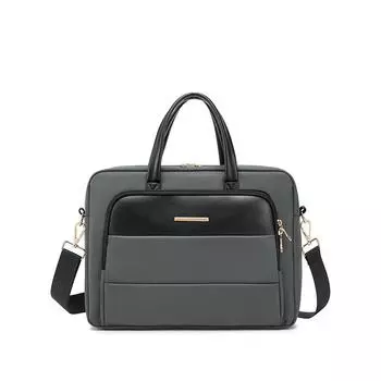 Модная и повседневная легкая ручная сумка через плечо, сумка для компьютера, вместительная сумка-тоут 13 inches чёрный