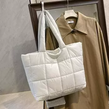 Модная и повседневная сумка большой вместимости для женщин, новый стиль, плюшевая сумка через подмышку, простая сумка через одно плечо