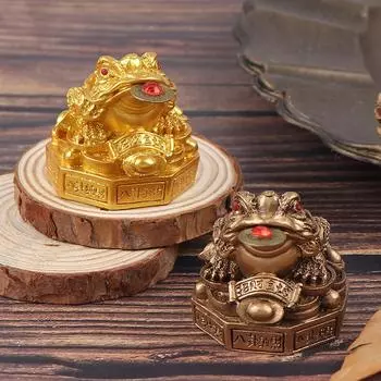 Модная и прочная статуя жаба из чистой меди, цикада, лягушка, статуя животного, латунная голова, фигурка золотой