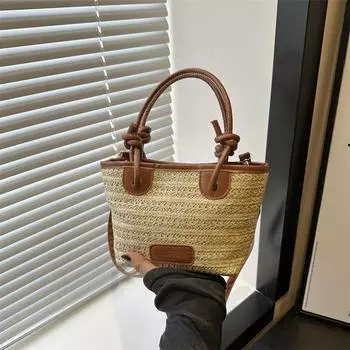 Модная и простая сумка через плечо для женщин на лето, новая большая вместительная сумка для пляжного отдыха и досуга Small