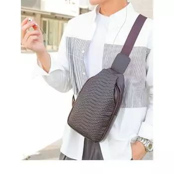 Модная и стильная ручная мужская сумка, персонализированная и универсальная повседневная сумка через плечо, деловая сумка через плечо большой вместимости с крокодиловым узором