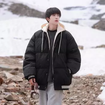 Модная и трендовая универсальная куртка из двух частей на белом утином пуху 90 для мужчин и женщин, молодежная повседневная теплая куртка M