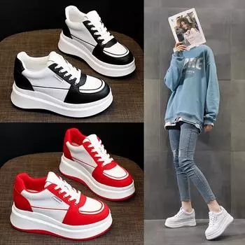 Модная и удобная женская обувь. Прочная повседневная обувь для сноуборда на толстой подошве. 33 красный