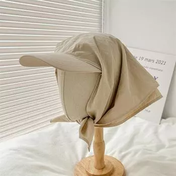 Модная и универсальная быстросохнущая повязка на голову, кепка-утконос, женская уличная солнцезащитная кепка, бейсболка one size бежевый