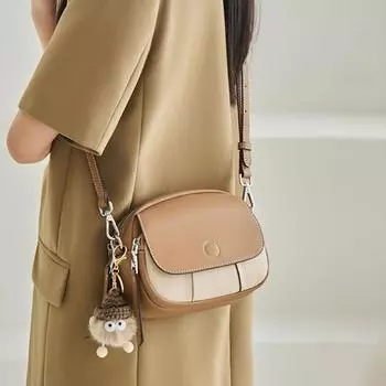 Модная и универсальная мини-сумка на одно плечо и простая сумка из мягкой кожи для женщин