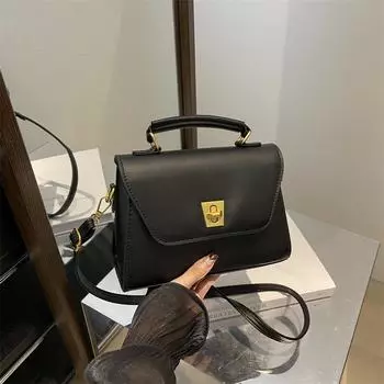 Модная и универсальная повседневная сумка высокого качества, женская осенняя мягкая простая маленькая квадратная сумка красный