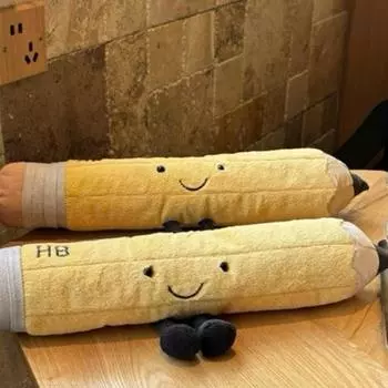 Модная и забавная детская плюшевая игрушка-карандаш, сон с детьми, успокаивающие куклы, детская кукла в подарок на день рождения, 1 шт, 16,9 дюймов One Size жёлтый