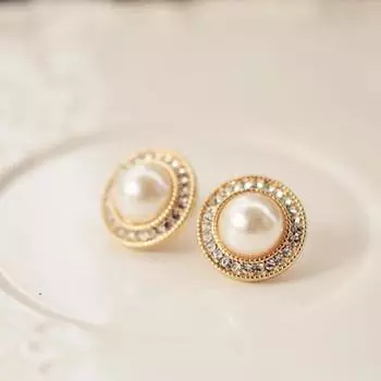 Модная имитация жемчуга птица горный хрусталь клипса для ушей без отверстий для ушей для женщин ювелирные изделия для ушей