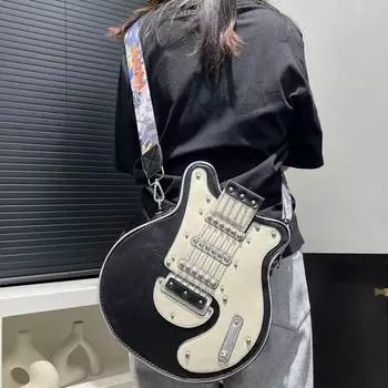 Модная индивидуальная креативная сумка через плечо для гитары в стиле хип-хоп, панк, сумка через плечо