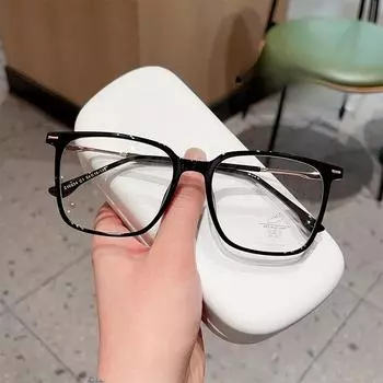 Модная интернет-знаменитость в стиле ретро TR90, оправа для очков в большой оправе, без макияжа, для похудения для мужчин и женщин, может быть оснащена рецептом