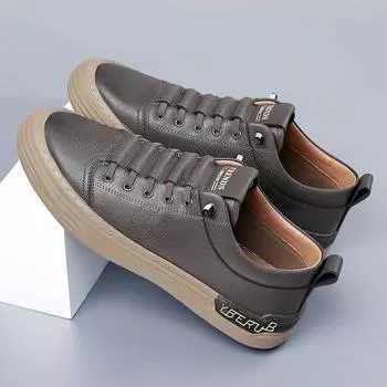 Модная итальянская модная мужская обувь из натуральной кожи на шнуровке повседневная обувь дизайнерские прогулочные мужские кроссовки деловая обувь теннисная обувь мужская 38 коричневый