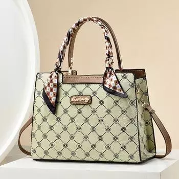 Модная изысканная женская сумка с принтом, женская сумка большой емкости из мягкой кожи, женская сумка через плечо на одно плечо