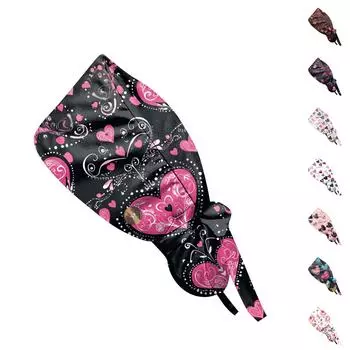 Модная кепка с принтом ко Дню святого Валентина, повседневная женская кепка с хвостиком, кепка Wash, кепка Baotou One Size чёрный