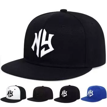 Модная кепка с вышитыми буквами в стиле хип-хоп с плоским верхом для мужчин, бейсбольная кепка в стиле панк, спортивные кепки на открытом воздухе, баскетбольные кепки синий