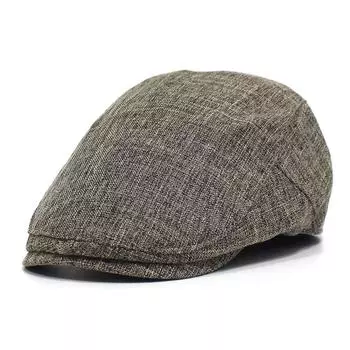 Модная кепка вперед, мужской берет, повседневная литературная шляпа, модная ретро-модная тонкая мужская шляпа 56-58cn темно-серого