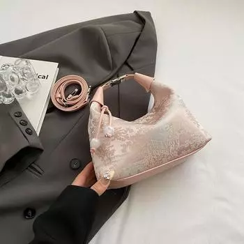 Модная китайская вышитая сумочка бренд универсальная сумка через плечо новая китайская сумка-тоут тренд дизайнерский дорожный кошелек 22cmX12cmX9cm