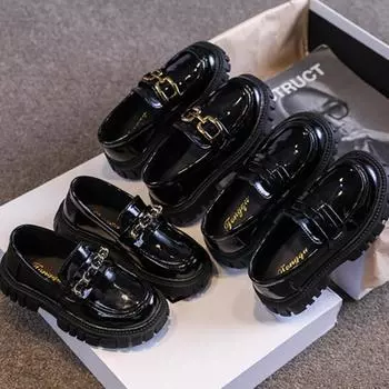 Модная классическая универсальная обувь для девочек, весенняя новинка Le Fu Princess Shoes Girl, стильная элегантная легкая детская обувь Mary Jane 26insole15.8cm