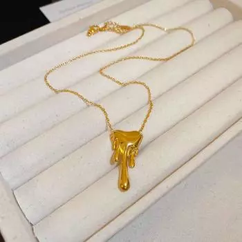 Модная ключичная цепочка, новый тренд, серьги-гвоздики из лавы, комплект из сережек-ожерелья Love Lava для женщин Ear Studs