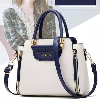 Модная контрастная сумочка, полосатая сумка через плечо с вышивкой, элегантная женская сумка для офиса и работы 25x12x20cm красный