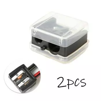 Модная косметическая точилка для карандашей 2 отверстия точилка для бровей для бровей подводка для губ подводка для глаз карандаш